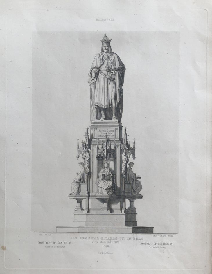 Praha pomník Karla IV. na Křižovnickém náměstí - 1