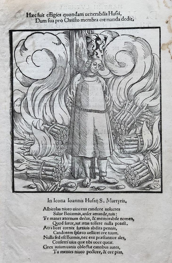 Jan Hus - upálení na hranici v Kostnici - 1