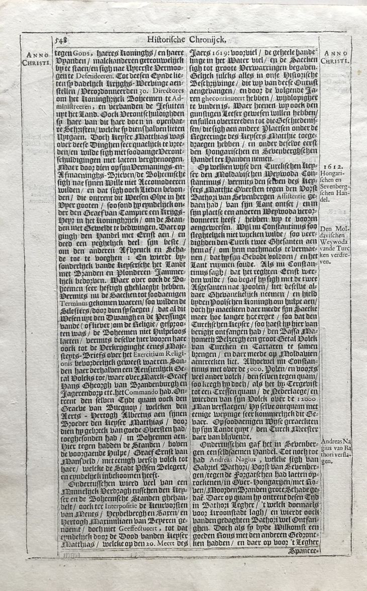 Pražská defenestrace v roce 1618 z díla Theatrum Europaeum - 2