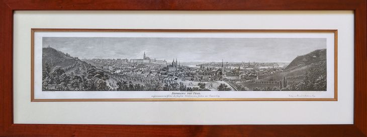Panorama Prahy z Schönbornské zahrady. - 1